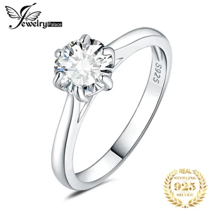 925 Silver 5A CZ Solitaire Cubic Zirconia Classic Design Ring Women Fine Jewelry - Picture 1 of 7