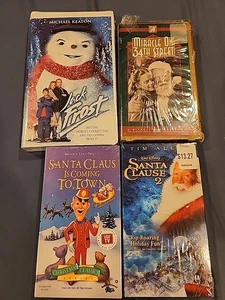 Santa Claus is Coming to Town, Miracle On 34st Jack Frost Vhs New Lot If 4 - Picture 1 of 11