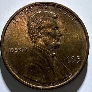1993 P Lincoln Cent Doubled Die Reverse DDR Columns Error & Close AM - Picture 1 of 10