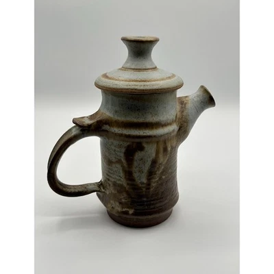 Handcrafted Preuss Studio Pottery Ceramic Teapot Signed Artisan Glazed 9" - Image 1 of 4