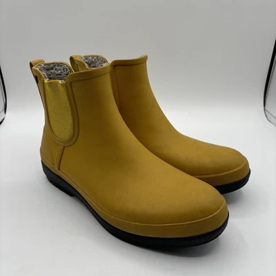 Bota Chelsea Bogs Amanda II para mujer talla 9 cálida nieve invierno amarillo azafrán Foto 1 de 4