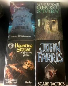 4 HORROR GHOST BOOKS GHOST STORY PETER STRAUB 1ST ED, FARRIS, HAUNTING STORIES - Picture 1 of 8