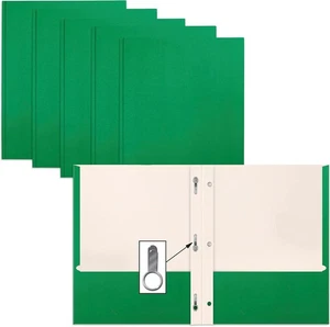 Better Office Products Papel Verde 2 Carpetas de Bolsillo con Puntas, 50  - Imagen 1 de 6