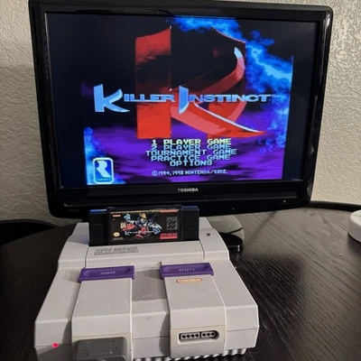 Juego Killer Instinct SNES - Auténtico cartucho OEM Nintendo probado y limpiado Foto 1 de 4