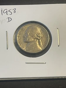 1953-D Jefferson Nickel Nicely Circulated X2430 - Picture 1 of 3