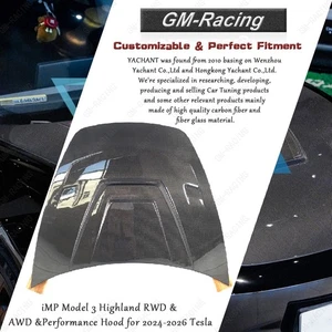 iMP Model 3 Highland RWD & AWD &Performance Hood for 2024-2026 Tesla - Picture 1 of 24