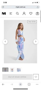 Seed Heritage Sequin Mermaid Tail Set in Blue  Has Not Been Worn, One Size - Picture 1 of 5