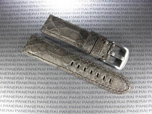 Neu 22 mm Echt Python Lederband Grau Band Dornschließe für Panerai PAM 22 - Bild 1 von 5