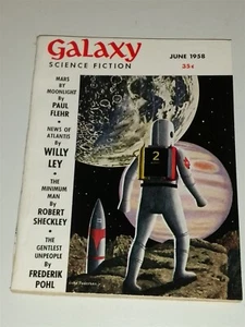 GALAXY SCIENCE MAGAZINE JUIN 1958 PULP de science-fiction - Photo 1/3