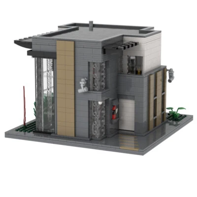 MOC: Modern Villa Artist's House Model Modular Building 3189 Pieces Good Quality - Image 1 of 4