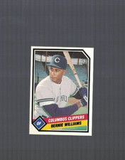 Bernie Williams Columbus Clippers 1989 CMC Minor League Card #21 A
