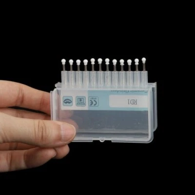 12 круглых наконечников для полировки зубов из белого камня фарфоровая смола FG - Изображение 1 из 4