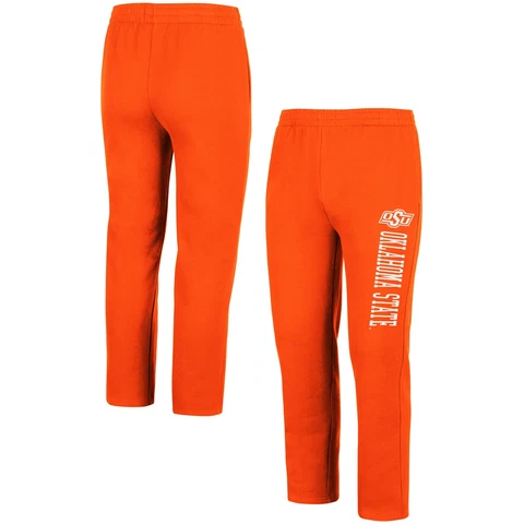 Men's Colosseum Orange Oklahoma State Cowboys Fleece Pants Cover