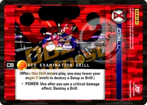 DBZ Dragon Ball Z TCG Panini Evolution C39 Red Examination Drill Foil - Picture 1 of 1