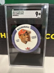 2003-04 Fleer Ultra Roundball Lebron James #31D BGS 9 Beckett Rookie RC AG5 - Picture 1 of 3