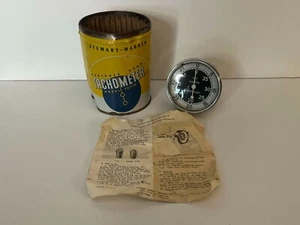 STEWART-WARNER PORTABLE HAND TACHOMETER MODEL 757-W ROTARY SPEEDS W/ TIN MANUAL - Picture 1 of 9