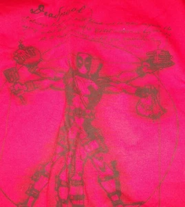 MARVEL DEADPOOL XL RED MENS TSHIRT WELOVEFINE~BY FANS FOR FANS - Picture 1 of 3