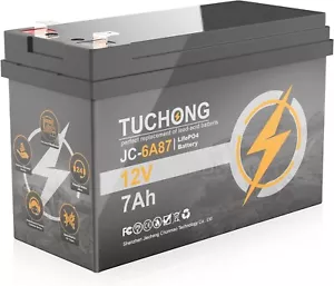 Upgrade LiFePO4 12V 7Ah Lithium Battery Rechargeable Fast Charging Multi-Purpose - Picture 1 of 6