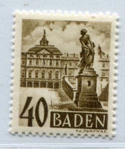 GERMANY FRENCH OCCUPATION ZONE BADEN 1948-1949 KEY VALUE 5N38 PERFECT MNH - Picture 1 of 1