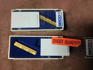 SECO 396.19-4003.0N1 .5ISO F30M Carbide Thread Milling Inserts - 3 Pcs. - Picture 1 of 2