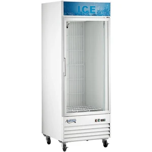 31" White Customizable Indoor Glass Door Ice Merchandiser - Picture 1 of 7