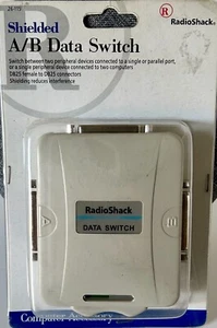 RADIO SHACK A/B DATA SWITCH DB25 PARREL PORTS DATA-SWITCH - NIP - Bild 1 von 2