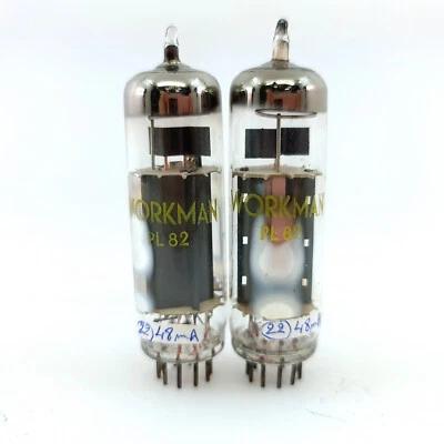 2 X TUBO WORKMAN PL82. PRODUCCIÓN TUNGSRAM. PAR A JUEGO. 36. CH148 Foto 1 de 4