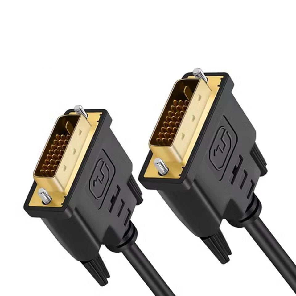 1PCS 3FT Cable Dual Link Male to Male DVI 24+1 Pins Monitor Display Cord - Image 1 of 1