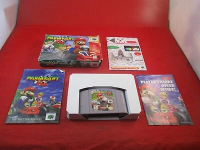 Mario Kart 64 (Nintendo 64, 1996) N64 COMPLETE w/ Box manual game WORKS! #L1 - Image 1 of 4