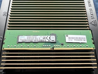 LOT OF 50 | HP Samsung 4GB 1Rx8 PC4-2400T DDR4 ECC M393A5143DB0-CRC 809078--581 - Image 1 of 3