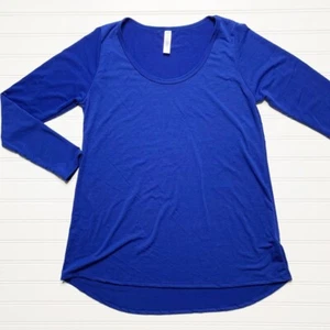 XL LYNNAE LuLaRoe ~ SOLID BLUE ~ Long Sleeved Top; Sizes 18-20 - Picture 1 of 2