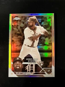 2023 Topps Chrom Update Sepia Refraktor Riley Greene RC Detroit Tigers - Bild 1 von 1