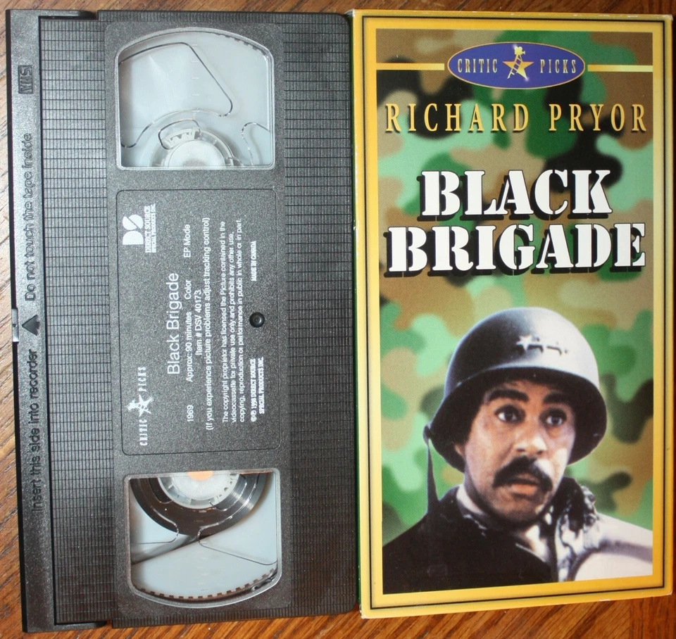 BLACK BRIGADE (vhs) Richard Pryor, Billy Dee Williams. VG Cond. Rare. WWII. NR Foto 1 de 1
