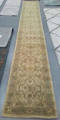 IVORY / BROWN 2'-3" x 16'-0" Back Stain Rug, Reduced Price 1172770758 AT311C-216 - Image 1 of 4