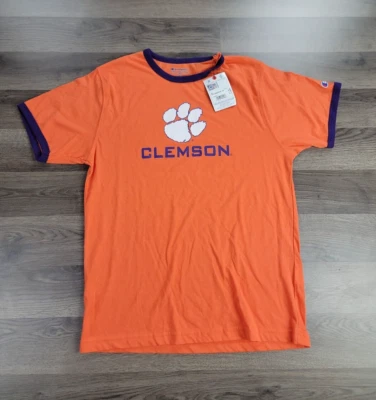 Clemson Tigers Football Shirt Size XL Orange Youth Boys Champion Short Sleeve - Image 1 of 4