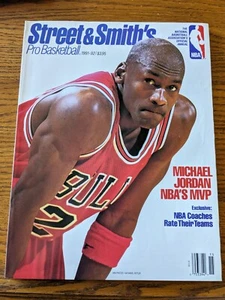 1991-92 Street & Smith's Pro Basketball-Chicago Bulls Michael Jordan Top - Bild 1 von 2