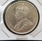 1936 Canadian silver Dollar Coin  - George V.