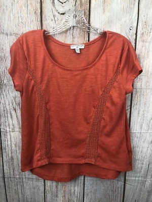Cotton On Orange Short Sleeve High Low Shirt Women's Size XXS - Image 1 of 4