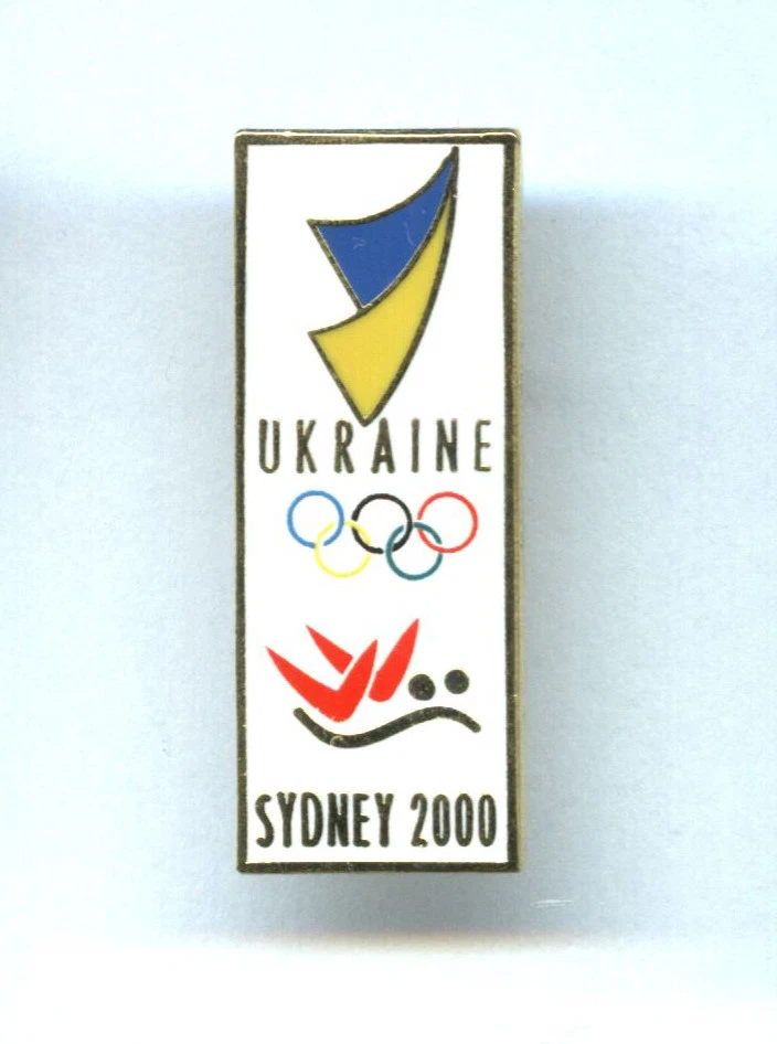 NOC pin Ukraine Olympic Team Sydney 2000 badge dated Synchronized Swimming team - Image 1 of 1