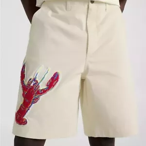 Size 38W Tommy Hilfiger Wide Fit Pinkish Beige LOBSTER Bermuda 9" Shorts 38" - Picture 1 of 19