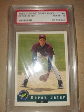 1992 classic draft picks derek jeter PSA 8 #6