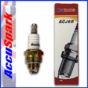 AccuSpark ACJ6R as NGK Spark Plug BPMR7A Fits Most  HUSQVARNA Chainsaws - Picture 1 of 6