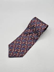 J.T. Beckett Men's Golfer Pattern All Silk 56"x4" Tie - Picture 1 of 11
