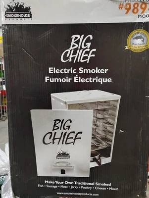 Fumante elétrico Big Chief carga frontal, fácil de usar - Imagem 1 de 4