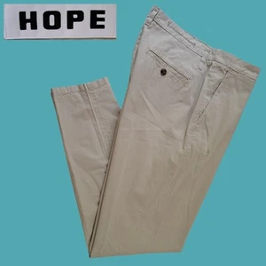 Hope Stockholm Kris Trouser Light Khaki Pants Unisex Women 40 / Men 50 NWOT - Picture 1 of 13
