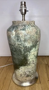 Large Artisan Rustic Earthenware Table Lamp,lighting,interior Design, - Picture 1 of 11