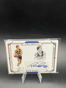 2020-2021 Panini National Treasures Rick Barry Auto #/25 NBA GREATS HOF WARRIORS - Picture 1 of 2