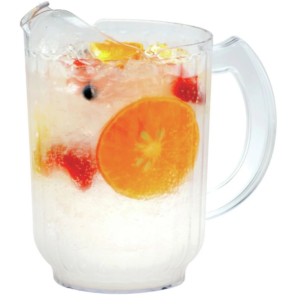 Cambro Camwear Pe600cw Clear 60 Oz. Economy Plastic Pitcher