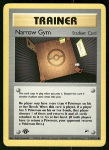 Pokemon Tcg NM Narrow Gym [1st Edition] #124 Pokemon Gym Heroes - Picture 1 of 2