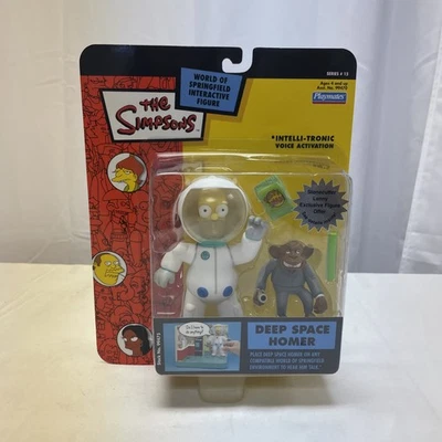 Playmates The Simpsons Interactive Deep Space Homer Figure Series 15, New! - Image 1 of 2